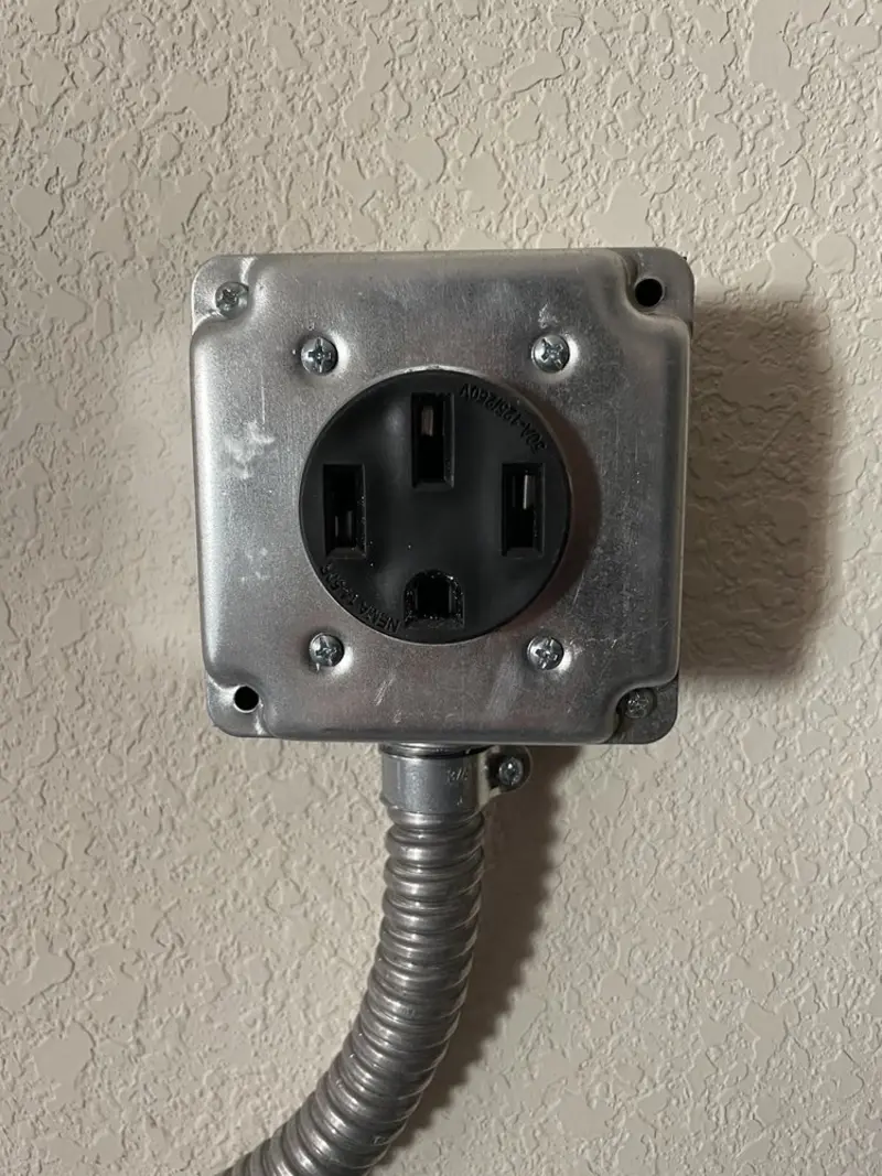 NEMA 14-50 outlet installed for Smart Home Electrical in Warr Acres